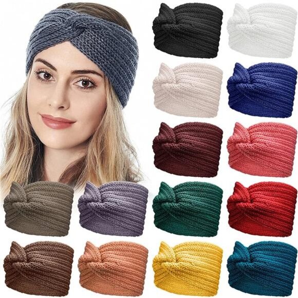 15 Pieces Warm Winter Headband for Women main image 7